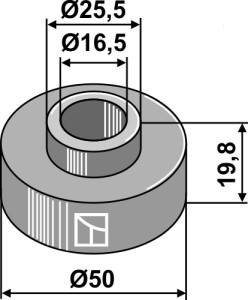 Bus 19,8xØ16,5xØ50