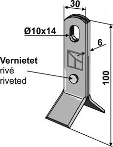Y-mes 100x30mm