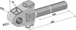 Stangkop M36x3