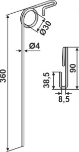 Wiedegtand Ø4mm