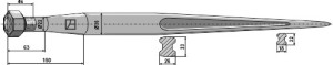 Dent de chargeur 1100mm