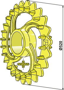 Crosskill ring - Ø520mm