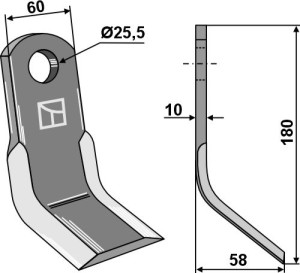 Y-mes 180x60mm