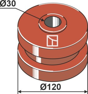 Pulley for chain Ø 120