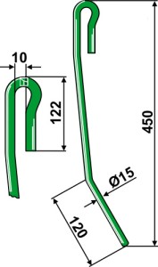 Wiedegtand Ø15mm