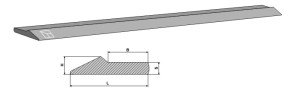 Lame d´usure 151 x 32 mm