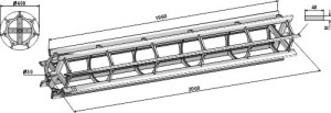 Cage roller plain bar - 2000