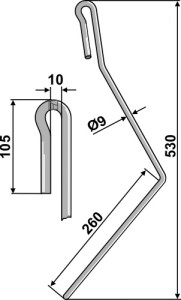 Wiedegtand Ø9mm