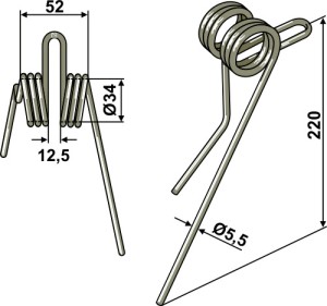 Wiedegtand Ø5,5mm