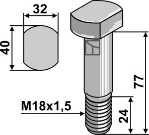 Bout - M18x1,5 - 10.9