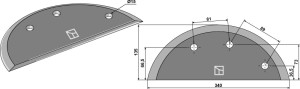 Couteau pour mélangeurs de fourrage