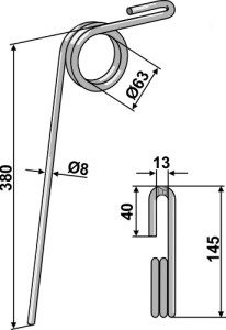 Wiedegtand Ø8mm