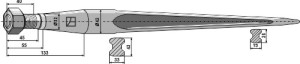 Dent de chargeur 900mm