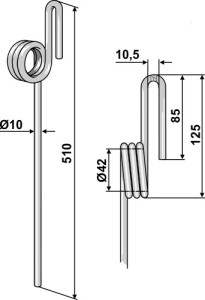 Wiedegtand Ø10mm