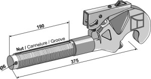 Topstang-vanghaak 1.3/4''