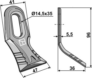 Y-mes 96x41mm