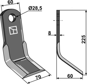 Y-mes 225x60mm