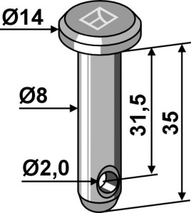 Splitpen Ø8x35
