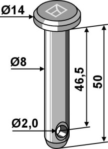Splitpen Ø8x50