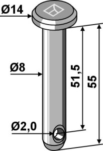 Splitpen Ø8x55