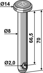Splitpen Ø8x70