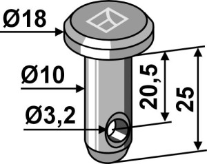 Splitpen Ø10x25