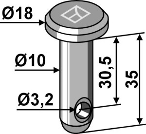 Splitpen Ø10x35