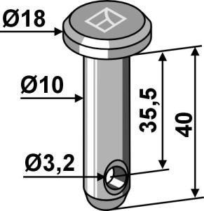 Splitpen Ø10x40