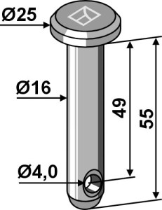 Splitpen Ø16x55