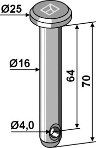 Splitpen Ø16x70