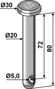 Splitpen Ø20x80