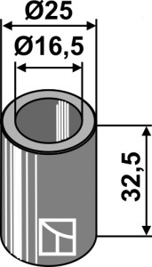 Bus 32,5xØ16,5xØ25