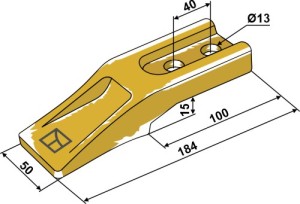Dent standard pour chargeur frontal