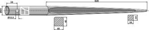 Dent de chargeur 1100mm