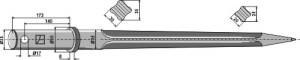 Dent de chargeur 850mm