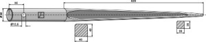 Dent de chargeur 820mm