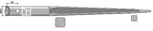 Dent de chargeur 980mm