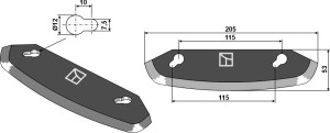 Couteau pour mélangeurs de fourrage