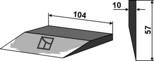 Couteau latéral 104mm