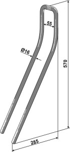 Wiedegtand Ø16mm