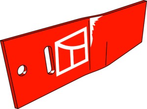Rallonge de versoir - gauche