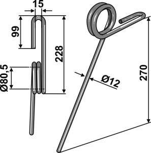 Wiedegtand Ø12mm