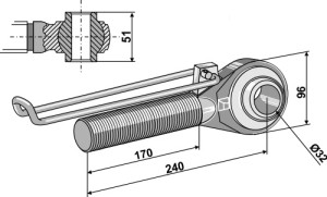 Spindel M42x3 - 170