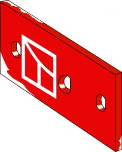 Middle plate - left