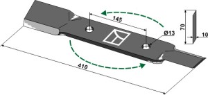 Maaimes 410mm - links
