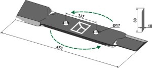 Maaimes 470mm - links