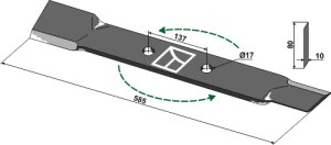 Maaimes 585mm - links