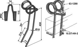 Wiedegtand Ø10mm