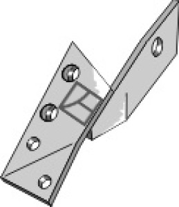 Bracket for reversible point - right