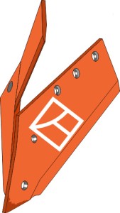Reversible point share with share knife - left